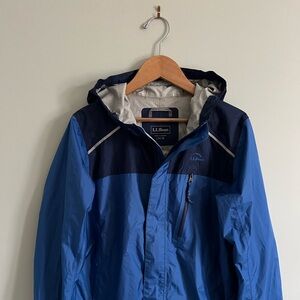 LL Bean Trail Model Rain Jacket Kids Youth L size 14/16